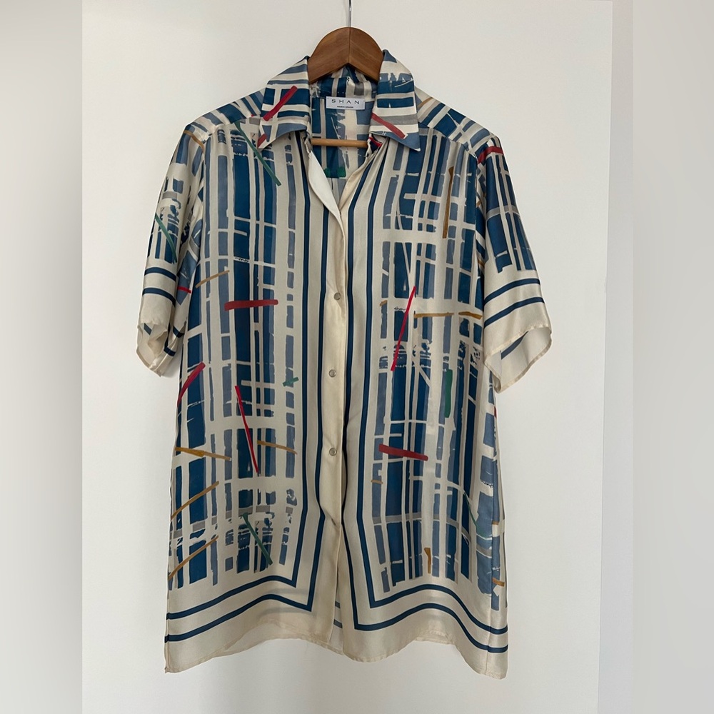 Silk long shirt